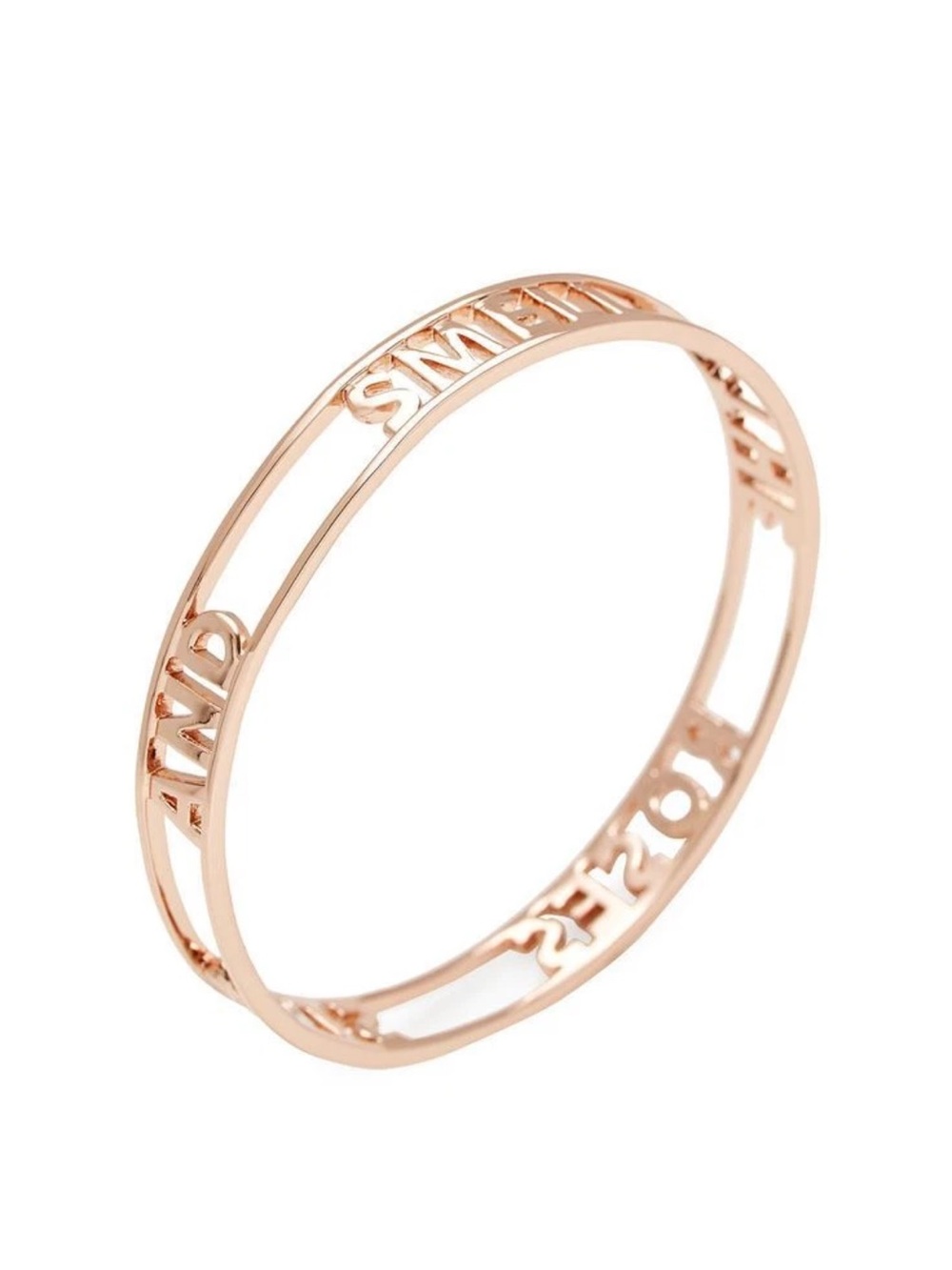 KATE SPADE BANGLE Stop and Smell the Roses WORDS OF WISDOM Bracelet ROSE GOLD